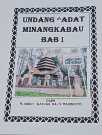 Image of Undang Adat Minangkabau Bab I